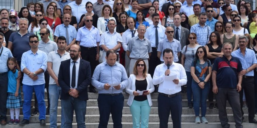 Okul müdürünün darp edilmesine öğretmenlerden tepki