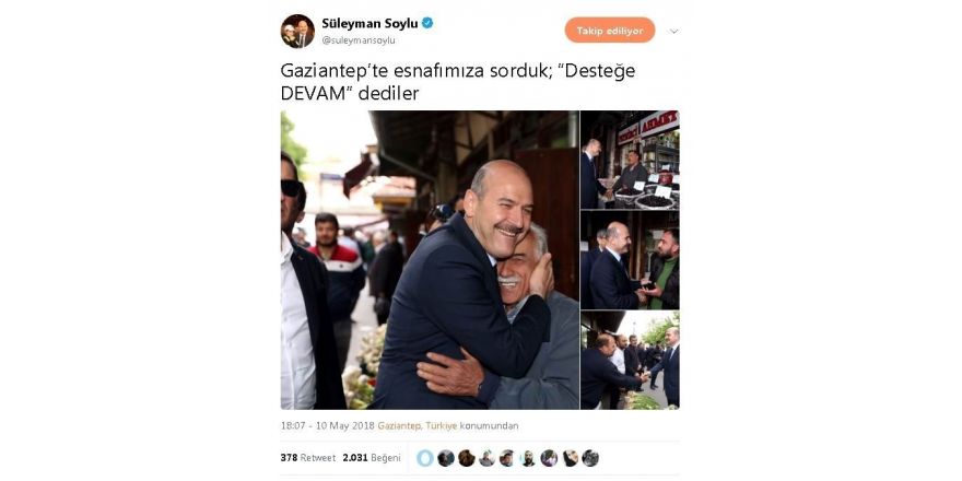 İçişleri Bakanı Soylu’dan Gaziantep’te "Devam" mesajı