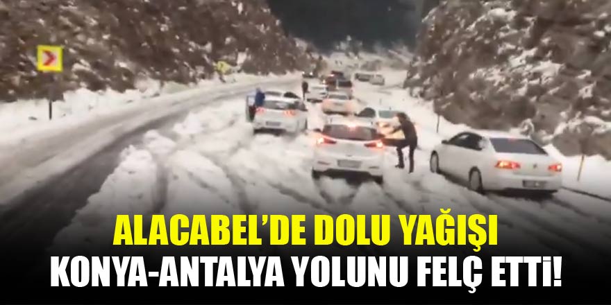 Alacabel'de dolu ulaşımı olumsuz etkiledi