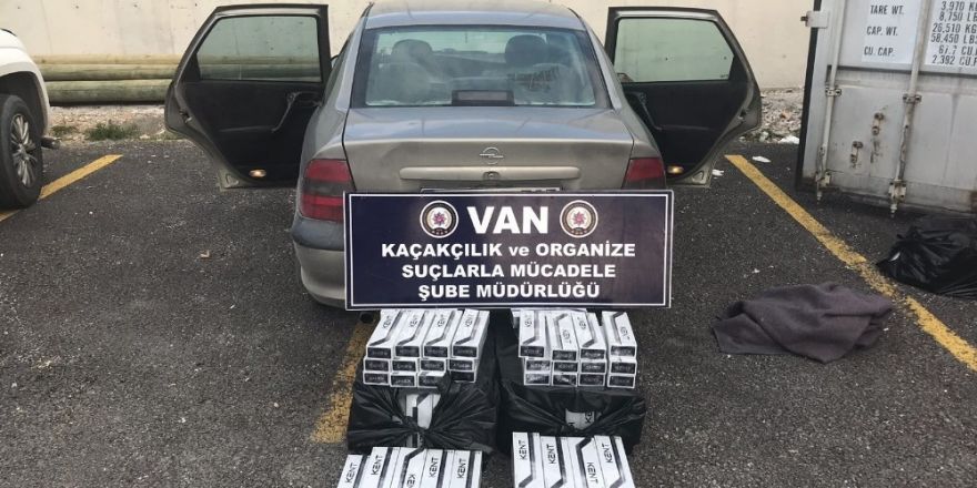 Van’da kaçak sigara operasyonu