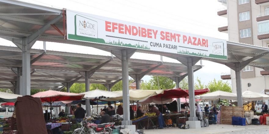 Niğde Efendibey Mahallesi Semt Pazarı açıldı