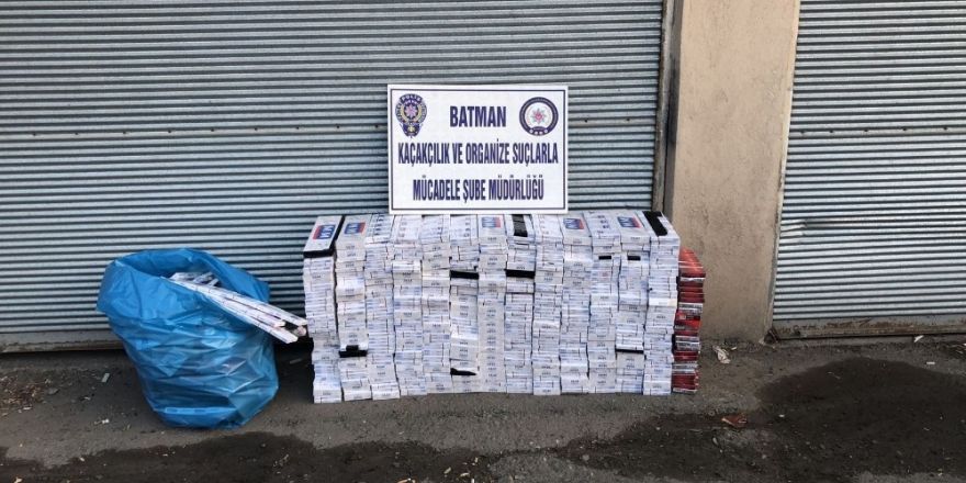 44 bin 250 paket kaçak sigara ele geçirildi