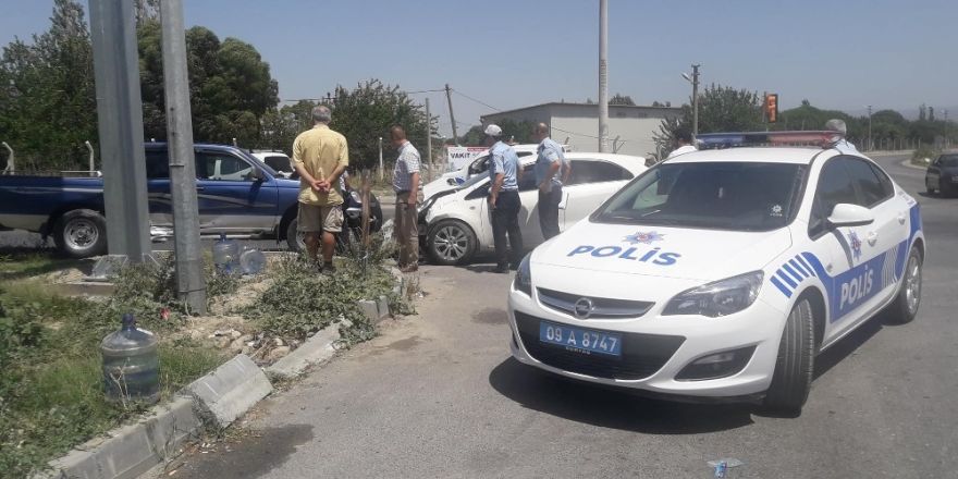 Söke’de kaza ucuz atlatıldı