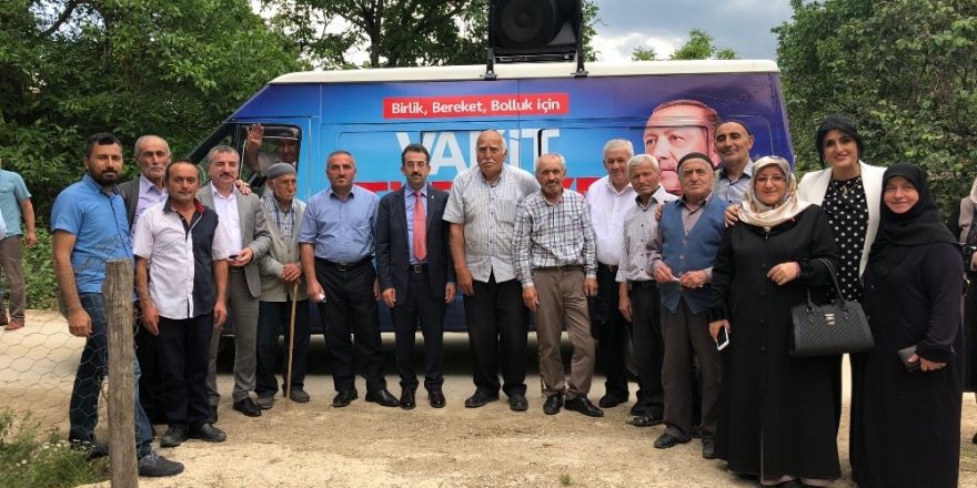 Bekir Keleş Havza’da destek istedi