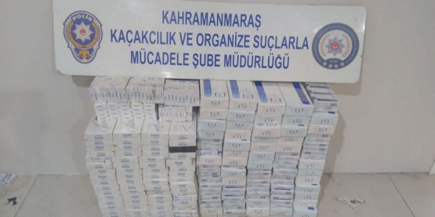 Kahramanmaraş’ta kaçak sigara operasyonu