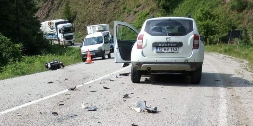 Cip ile çarpışan motosiklet sürücüsü öldü