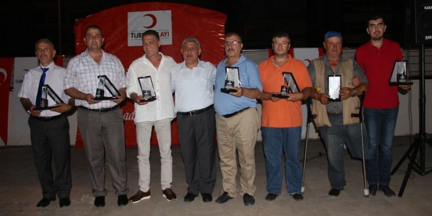 Hatay’da kan bağışçıları ödüllendirildi