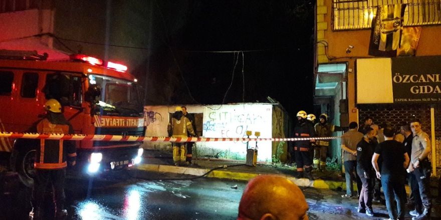 Sarıyer’de boş bir gecekonduda tüp patladı