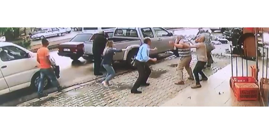 Kırıkkale’de silahlı kavga güvenlik kamerasında