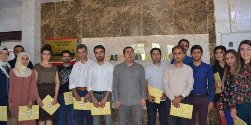 Sason’da başarılı öğretmenlere başarı belgesi verildi