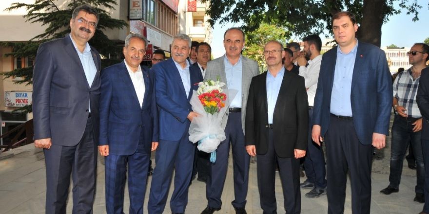 AK Parti Genel Başkanı Sorgun ile Milletvekili Adayı Erdem’den Başkan Akkaya’ya ziyaret