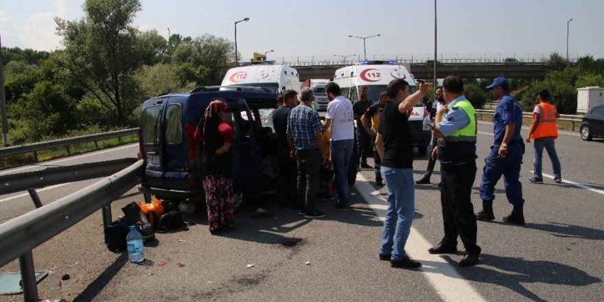 TEM otoyolunda ölümden döndüler