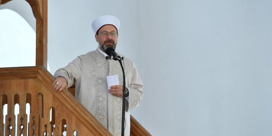 Diyanet İşleri Başkanı Erbaş: “Yeryüzünü kuşatan en büyük afetlerden birisi israf”