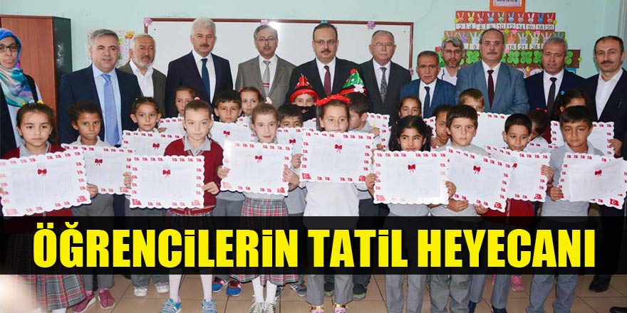 Öğrencilerin tatil heyecanı