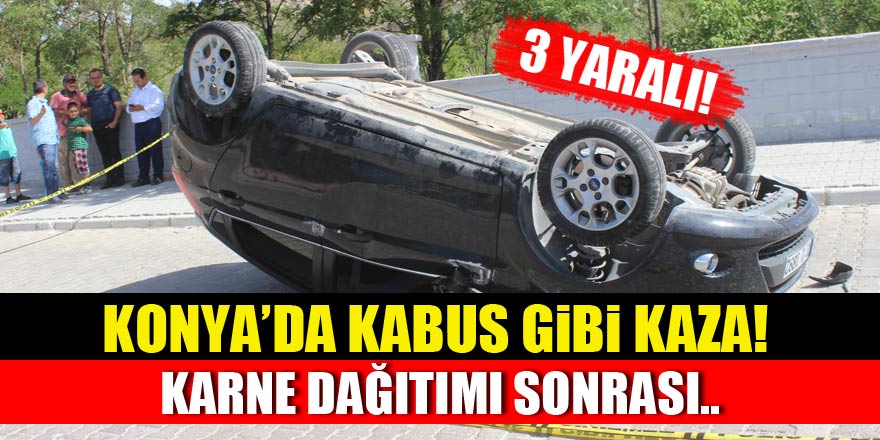 Konya'da karne dağıtımı sonrası feci kaza!