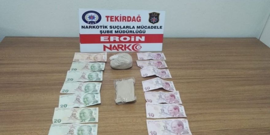 Çorlu’da 300 gram eroin ele geçirildi