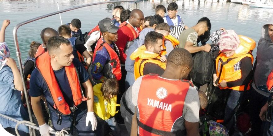 38 kaçak göçmen yakalandı