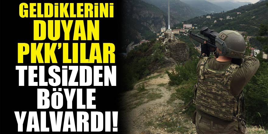 Teröristler onları görünce telsizden böyle yalvardı!