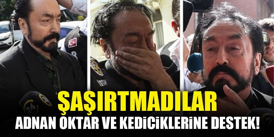 Adnan Oktar ve kediciklerine destek! Şaşırtmadılar