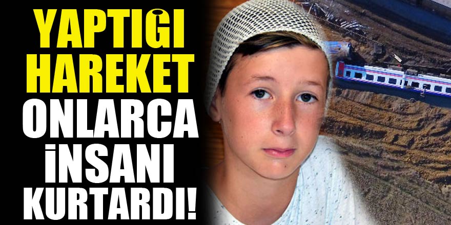 11 yaşındaki Emir'in hareketi, devrilen trende onlarca kişiyi kurtardı!