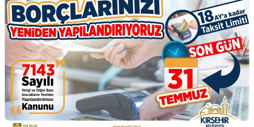 Kırşehir Belediyesi borçları yapılandırıyor