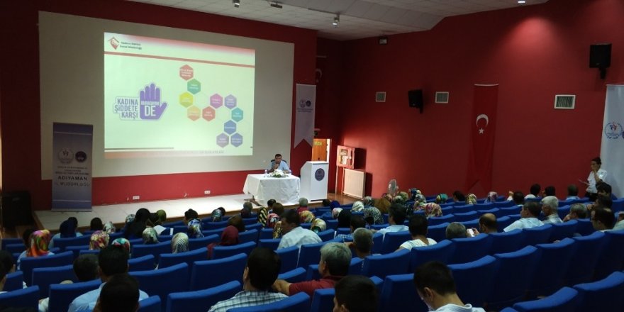 Kadına Yönelik Şiddetle Mücadele konulu seminer verildi