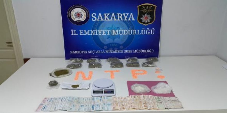 Sakarya'da uyuşturucu operasyonu: 3 gözaltı