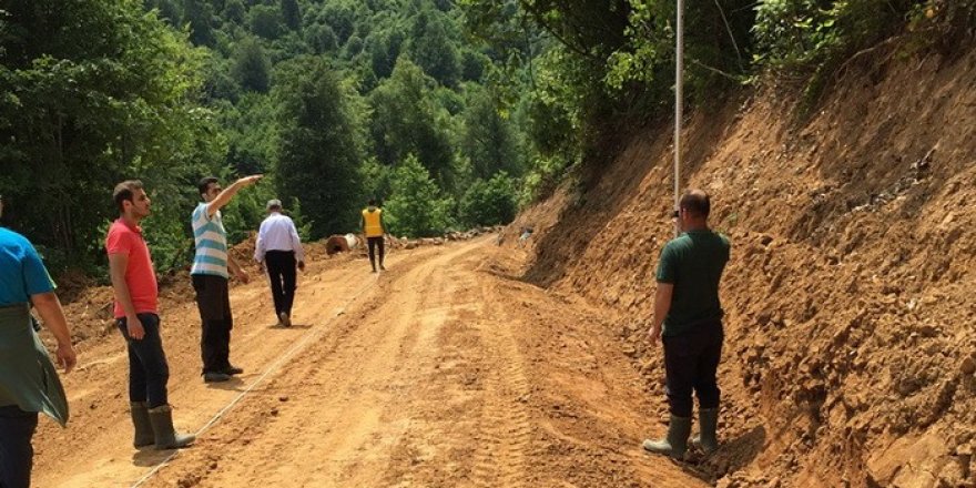 Gölyaka’da yeni yol yapım çalışmaları tamamlandı