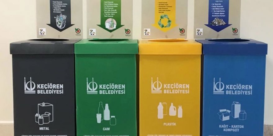 Keçiören’de geri dönüşüm çalışmaları hızla devam ediyor