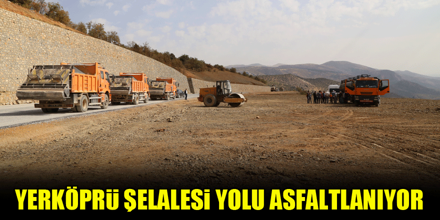 Yerköprü Şelalesi yolu asfaltlanıyor
