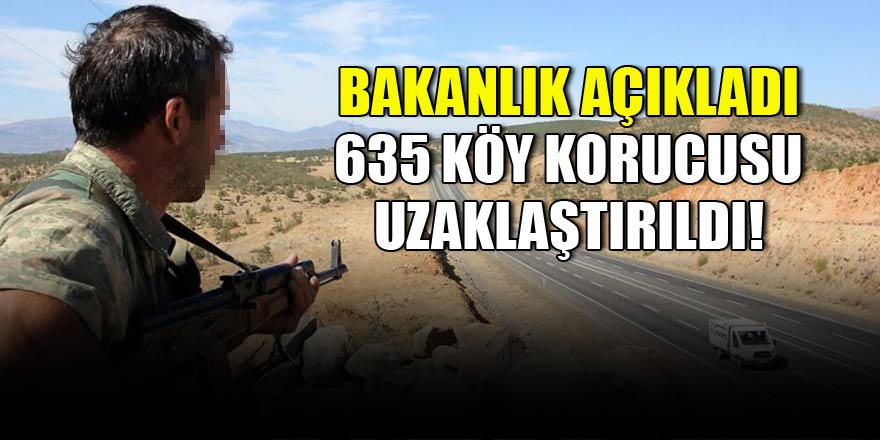 Bakanlık açıkladı: 635 kişi uzaklaştırıldı