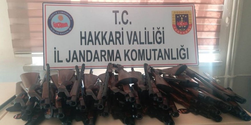 Şemdinli’de 30 adet av tüfeği ele geçirildi