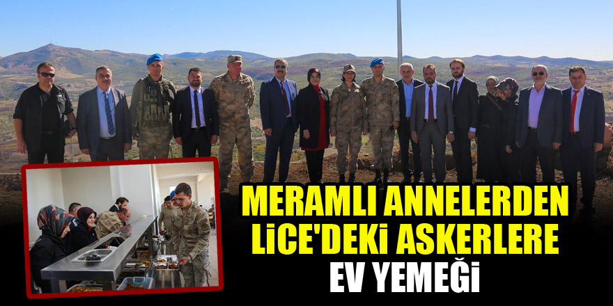 Meramlı annelerden Lice'deki askerlere ev yemeği
