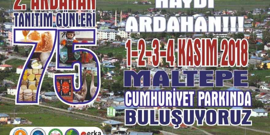 Ardahanlılar Maltepe Cumhuriyet Parkı’nda buluşacak