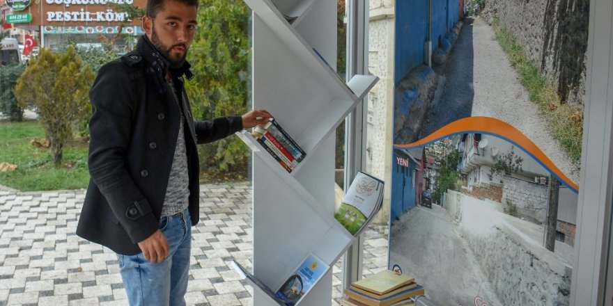 Klimalı duraklara kitap bıraktılar
