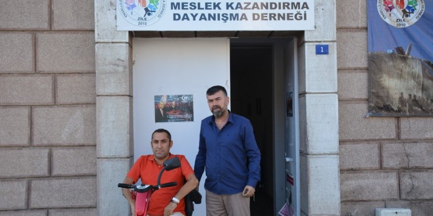 Tokat’ta öğrencilerden engellilere büyük destek