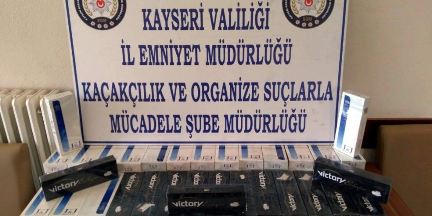 Kayseri’de kaçak sigara operasyonu