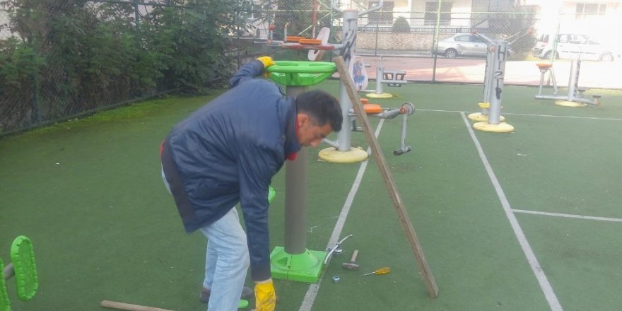 Çamlıevler parkında tadilat