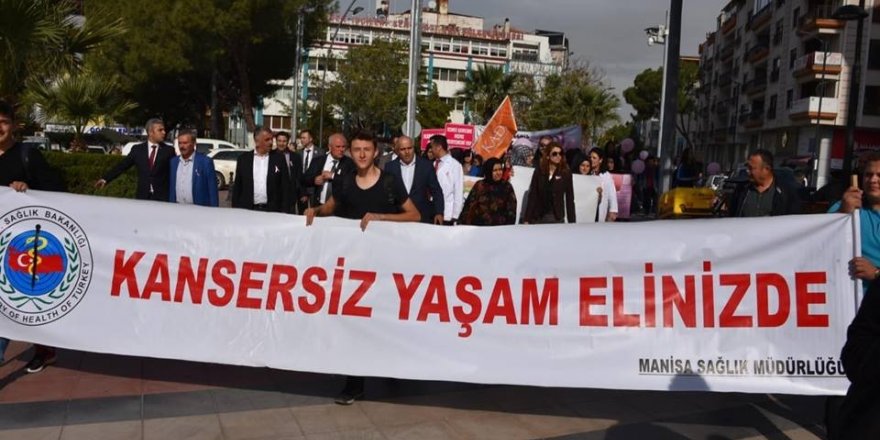 Kansere dikkat çekmek için yürüdüler