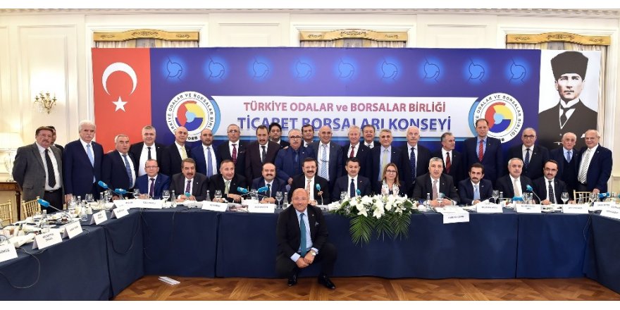 TOBB’un düzenlediği, ticaret borsaları konsey toplantısı yapıldı
