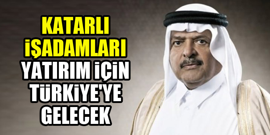 Katarlı işadamları yatırım için Türkiye'ye gelecek