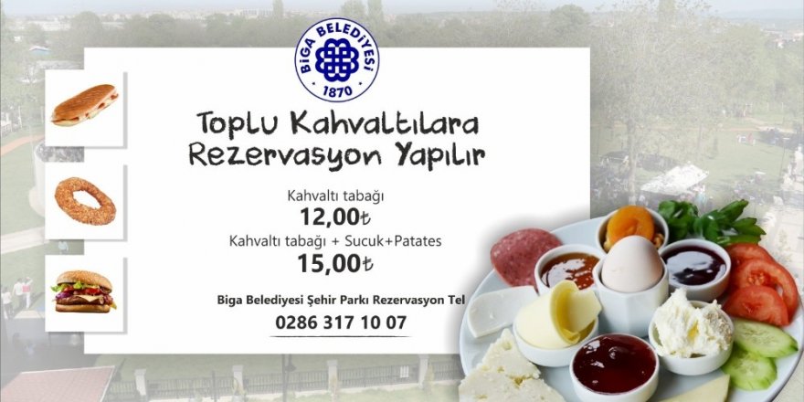 Şehir Parkı’nda kahvaltı keyfi başladı