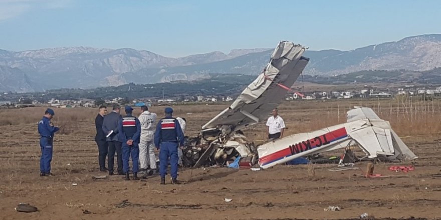 Antalya’da düşen uçakta ilk inceleme tamamlandı