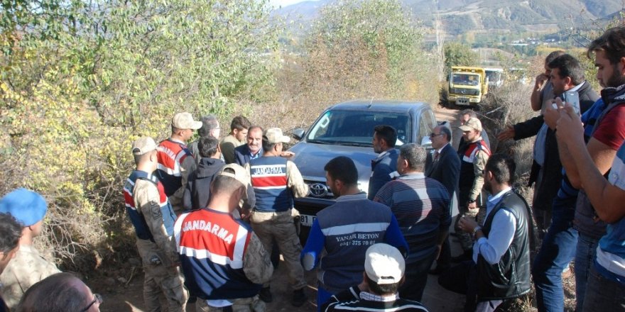 Yol gerginliğinde muhtar hastanelik oldu