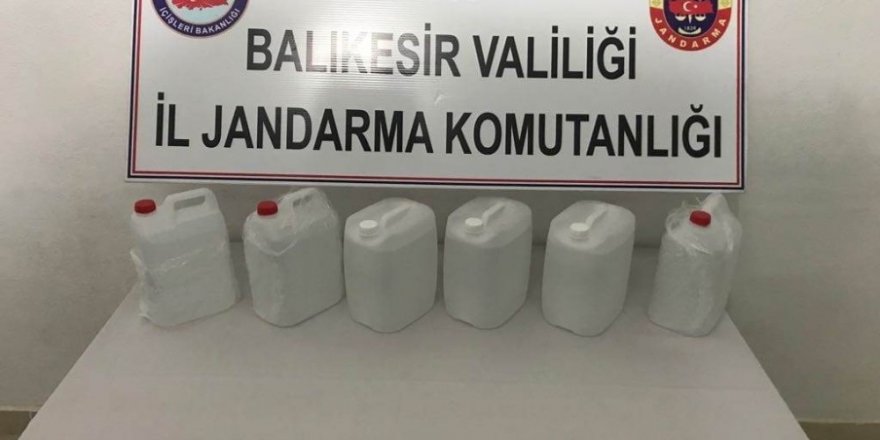 Balıkesir’de kaçak içki operasyonu