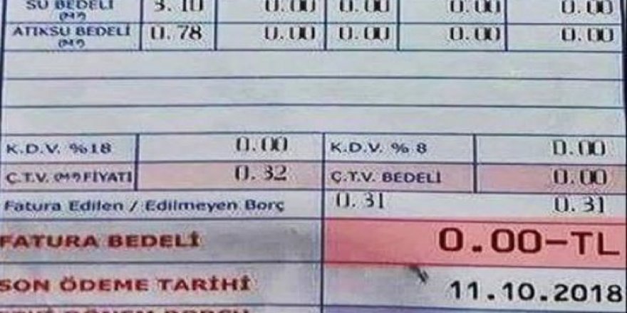 Su faturası üzerinden çirkin provokasyon!