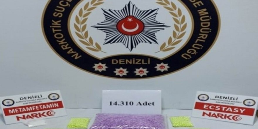 Araç koltuğundan 14 bin 310 adet uyuşturucu hap çıktı