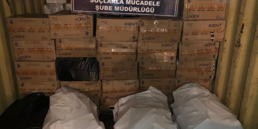 Van’da 20 bin paket kaçak sigara ele geçirildi