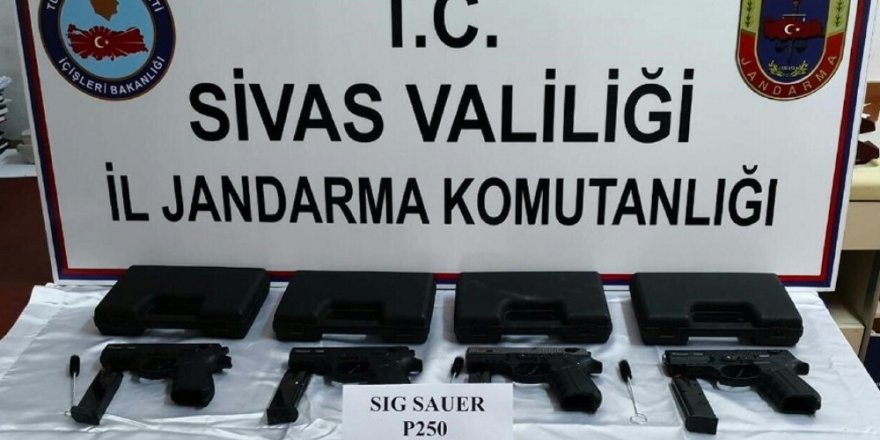 Sivas’ta silah kaçakçılığı operasyonu