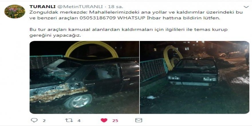Emniyet Müdüründen hurda araç uyarısı